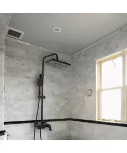 Coloana Dus cu Para si Palarie Reglaj, Alama Sanitara, Negru, 9920H