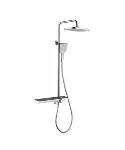 Coloana Dus Inox Lucios Argintiu Negru 11210C