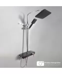 Coloana Dus Afisaj LCD Inox Negru Argintiu SJG/006 Coloana Dus Afisaj LCD Inox Negru Argintiu SJG/006