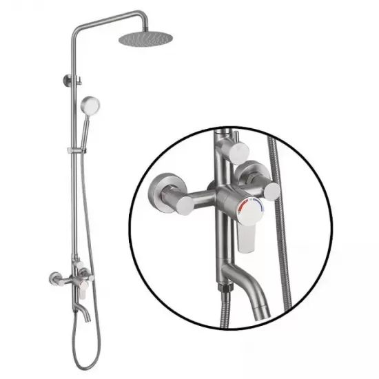Coloana Dus, Inox SUS304, Satinat, N/LY0C2 Coloana Dus, Inox SUS304, Satinat, N/LY0C2