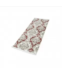 Covor Elis, 180x120x0.3 cm, Rosu Alb, Antiderapant