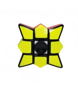 Cub Rubik cu Spinner,Multicolor,11x11x3 cm, JIE/M1