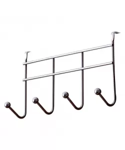 Cuier carlige, Inox, Crom, 4 agatatori/5 agatatori