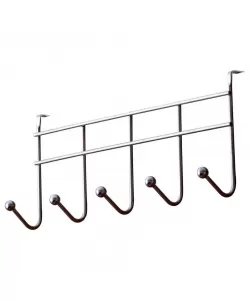 Cuier carlige, Inox, Crom, 4 agatatori/5 agatatori