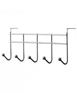 Cuier carlige, Inox, Crom, 4 agatatori/5 agatatori