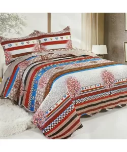 Cuvertura de Pat Dublu, 3 Piese, Poliester, C01/20 Cuvertura de Pat Dublu, 3 Piese, Poliester, C01/20