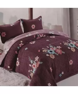 Cuvertura de Pat Dublu, 3 Piese, Poliester, C02/F016 Cuvertura de Pat Dublu, 3 Piese, Poliester, C02/F016