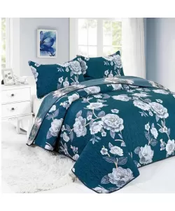 Cuvertura de Pat Dublu, 3 Piese, Poliester, C02/F021 Cuvertura de Pat Dublu, 3 Piese, Poliester, C02/F021