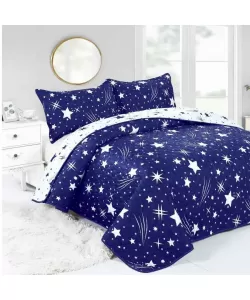 Cuvertura de Pat Dublu, 3 Piese, Poliester, C02/F027 Cuvertura de Pat Dublu, 3 Piese, Poliester, C02/F027