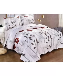 Cuvertura pentru Pat Dublu, Bumbac, 3 Piese, Alb C04/220 Cuvertura pentru Pat Dublu, Bumbac, 3 Piese, Alb C04/220