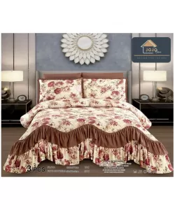 Cuvertura pentru Pat Dublu, Poliester, 3 Piese, CVP01 Cuvertura pentru Pat Dublu, Poliester, 3 Piese, CVP01