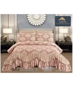 Cuvertura pentru Pat Dublu, Poliester, 3 Piese, CVP02 Cuvertura pentru Pat Dublu, Poliester, 3 Piese, CVP02