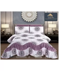 Cuvertura pentru Pat Dublu, Poliester, 3 Piese, CVP07 Cuvertura pentru Pat Dublu, Poliester, 3 Piese, CVP07