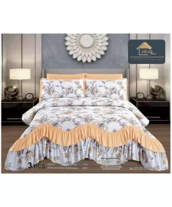 Cuvertura pentru Pat Dublu, Poliester, 3 Piese, CVP09 Cuvertura pentru Pat Dublu, Poliester, 3 Piese, CVP09