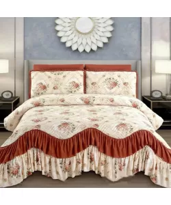 Cuvertura pentru Pat Dublu, Poliester, 3 Piese, CVP13 Cuvertura pentru Pat Dublu, Poliester, 3 Piese, CVP13