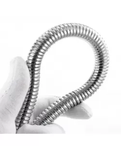 Furtun Dus Triplu, 200 cm, Inox, Crom