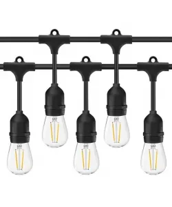 Ghirlanda Luminoasa cu Pendule, 15x E27 10m IP65 Negru Ghirlanda Luminoasa cu Pendule, 15x E27 10m IP65 Negru