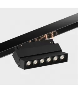 Grila LED Magnetica, Reglabila, 6W, Lumina Neutra, Incastrata, Negru