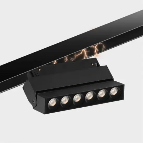 Grila LED Magnetica, Reglabila, 6W, Lumina Neutra, Incastrata, Negru Grila LED Magnetica, Reglabila, 6W, Lumina Neutra, Incastrata, Negru
