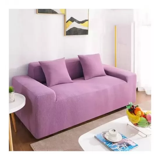 Husa Canapea + Fata de Perna 140x180cm Poliester Mov Husa Canapea + Fata de Perna 140x180cm Poliester Mov