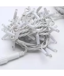 Instalatie Exterior 180 Leduri, 8 m, Fir Alb, Alb