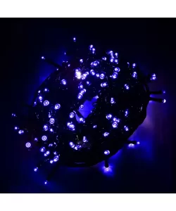 Instalatie Exterior 180 Leduri, 8 m, Fir Verde, Albastru