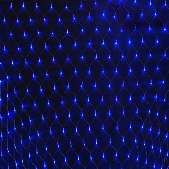 Instalatie Tip Plasa, 288 Leduri, 2/3 m, Fir Negru, Alb/Albastru/Multicolor - Alb Instalatie Tip Plasa, 288 Leduri, 2/3 m, Fir Negru, Alb/Albastru/Multicolor - Alb