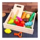 Joc Creativ cu Fructe si Legume, 17 Piese, Lem Joc Creativ cu Fructe si Legume, 17 Piese, Lem