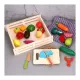 Joc Creativ cu Fructe si Legume, 17 Piese, Lem Joc Creativ cu Fructe si Legume, 17 Piese, Lem