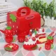 Joc Interactiv Tort de Aniversare cu Capsuni Rosu 14 Piese Joc Interactiv Tort de Aniversare cu Capsuni Rosu 14 Piese