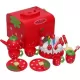 Joc Interactiv Tort de Aniversare cu Capsuni Rosu 14 Piese Joc Interactiv Tort de Aniversare cu Capsuni Rosu 14 Piese
