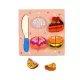 Jucarie tip Tavita cu Alimente de Feliat, Multicolor, 10 Piese, Lemn Jucarie tip Tavita cu Alimente de Feliat, Multicolor, 10 Piese, Lemn