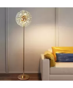 Lampadar Cristal Kingston 8x G9 Auriu