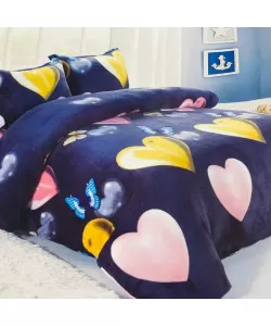 Lenjerie de Pat Cocolino, 2 Persoane, 4 Piese, Microfibra Lenjerie de Pat Cocolino, 2 Persoane, 4 Piese, Microfibra