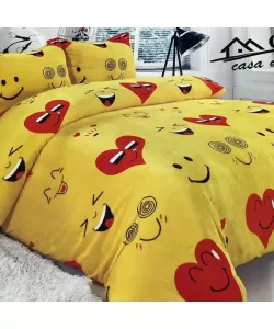 Lenjerie de Pat Cocolino, 2 Persoane, 4 Piese, Microfibra Lenjerie de Pat Cocolino, 2 Persoane, 4 Piese, Microfibra