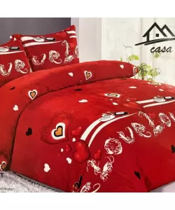 Lenjerie de Pat Cocolino, 2 Persoane, 4 Piese, Microfibra Lenjerie de Pat Cocolino, 2 Persoane, 4 Piese, Microfibra