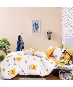 Lenjerie Pat 1 Persoana, 4 Piese, Bumbac Finet Lenjerie Pat 1 Persoana, 4 Piese, Bumbac Finet