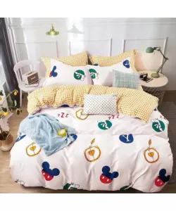 Lenjerie Pat 1 Persoana, 4 Piese, Bumbac Finet Lenjerie Pat 1 Persoana, 4 Piese, Bumbac Finet