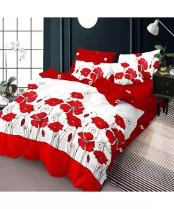 Lenjerie Pat 1 Persoana, Model Maci, 4 Piese, Bumbac Finet F07/256 Lenjerie Pat 1 Persoana, Model Maci, 4 Piese, Bumbac Finet F07/256