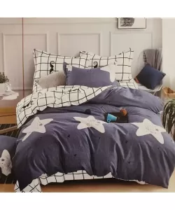 Lenjerie Pat 2 Persoane, 4 Piese, Bumbac, F19/23 Lenjerie Pat 2 Persoane, 4 Piese, Bumbac, F19/23