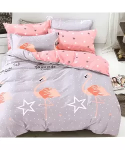 Lenjerie Pat 2 Persoane, 4 Piese, Bumbac Finet, F19/13 Lenjerie Pat 2 Persoane, 4 Piese, Bumbac Finet, F19/13