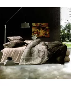 Lenjerie Pat 2 Persoane, 4 Piese, Bumbac Finet, F19/16 Lenjerie Pat 2 Persoane, 4 Piese, Bumbac Finet, F19/16