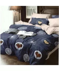 Lenjerie Pat 2 Persoane, 4 Piese, Bumbac Finet, F19/L Lenjerie Pat 2 Persoane, 4 Piese, Bumbac Finet, F19/L