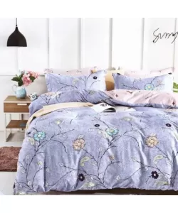 Lenjerie Pat 2 Persoane, 4 Piese, Bumbac Finet, F19/M Lenjerie Pat 2 Persoane, 4 Piese, Bumbac Finet, F19/M