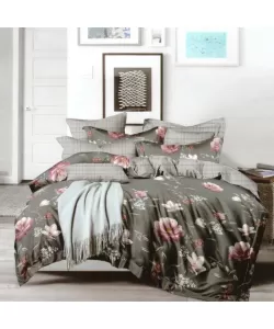 Lenjerie Pat 2 Persoane, 4 Piese, Bumbac Finet, F19/R Lenjerie Pat 2 Persoane, 4 Piese, Bumbac Finet, F19/R