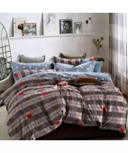 Lenjerie Pat 2 Persoane, 4 Piese, Bumbac Satinat, F16/08 Lenjerie Pat 2 Persoane, 4 Piese, Bumbac Satinat, F16/08