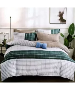 Lenjerie Pat 2 Persoane, 4 Piese, Bumbac Satinat, F16/39 Lenjerie Pat 2 Persoane, 4 Piese, Bumbac Satinat, F16/39