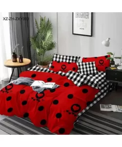 Lenjerie Pat 2 Persoane, 6 Piese Bumbac Finet, 760/31 Lenjerie Pat 2 Persoane, 6 Piese Bumbac Finet, 760/31