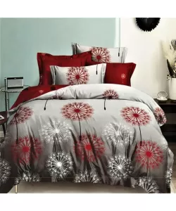 Lenjerie Pat 2 Persoane cu Elastic, 6 Piese, Bumbac Finet F20A/397 Lenjerie Pat 2 Persoane cu Elastic, 6 Piese, Bumbac Finet F20A/397