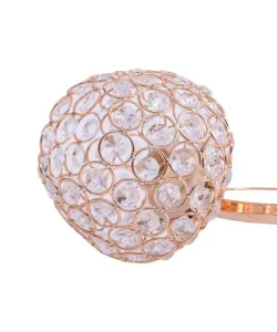 Lustra Adina, 2*E27, Auriu, Metal si Cristal